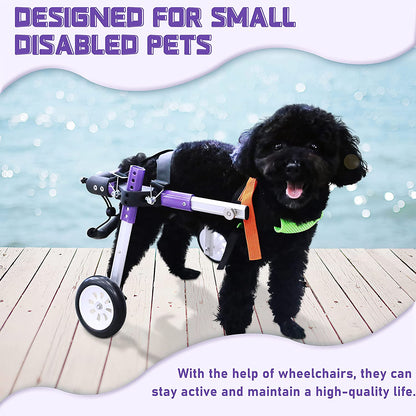 Adjustable Dog Wheelchair for Back Legs，Pet/Doggie Doggy Wheelchairs with Disabled Hind Legs Walking (XS-A)