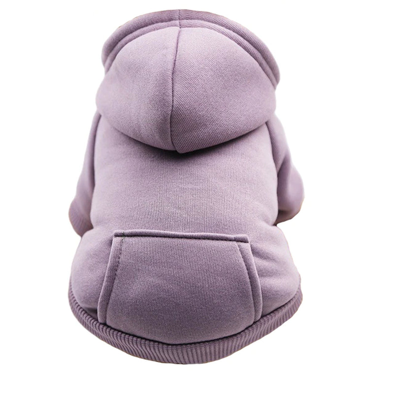 Winter Dog Hoodie Sweatshirts with Pockets Warm Dogs Clothes for Small Dogs Chihuahua Coat Puppy Cat Custume French Bulldog