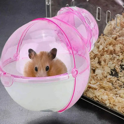 Hamster Bathroom Box Removable Hamster Cage Accessories Hamster Toilet Dust Bath for Hamsters Translucentsand Bath