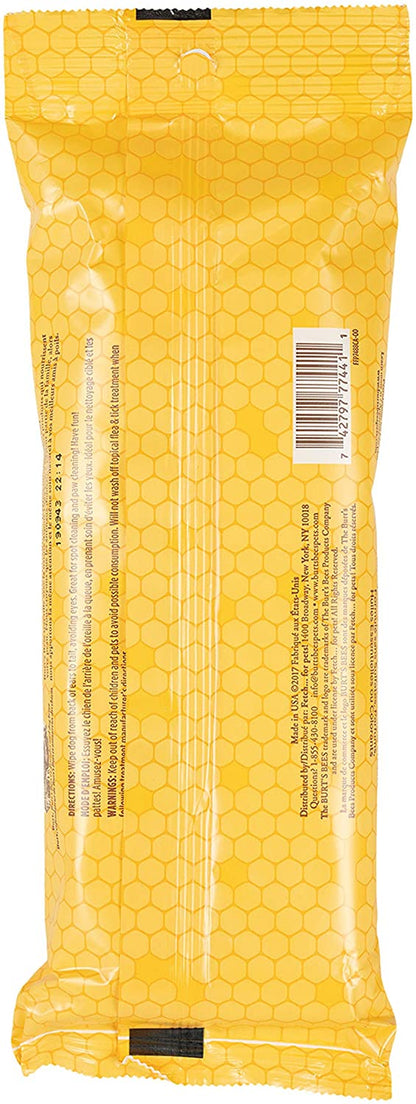 Burt'S Bees for Dogs Multipurpose Grooming Wipes, 50 Ct - Puppy and Dog Wipes for All Purpose Grooming - Burts Bees Wipes, Pet Wipes for Dogs, Puppy Wipes, Dog Face Wipes, Paw Wipes