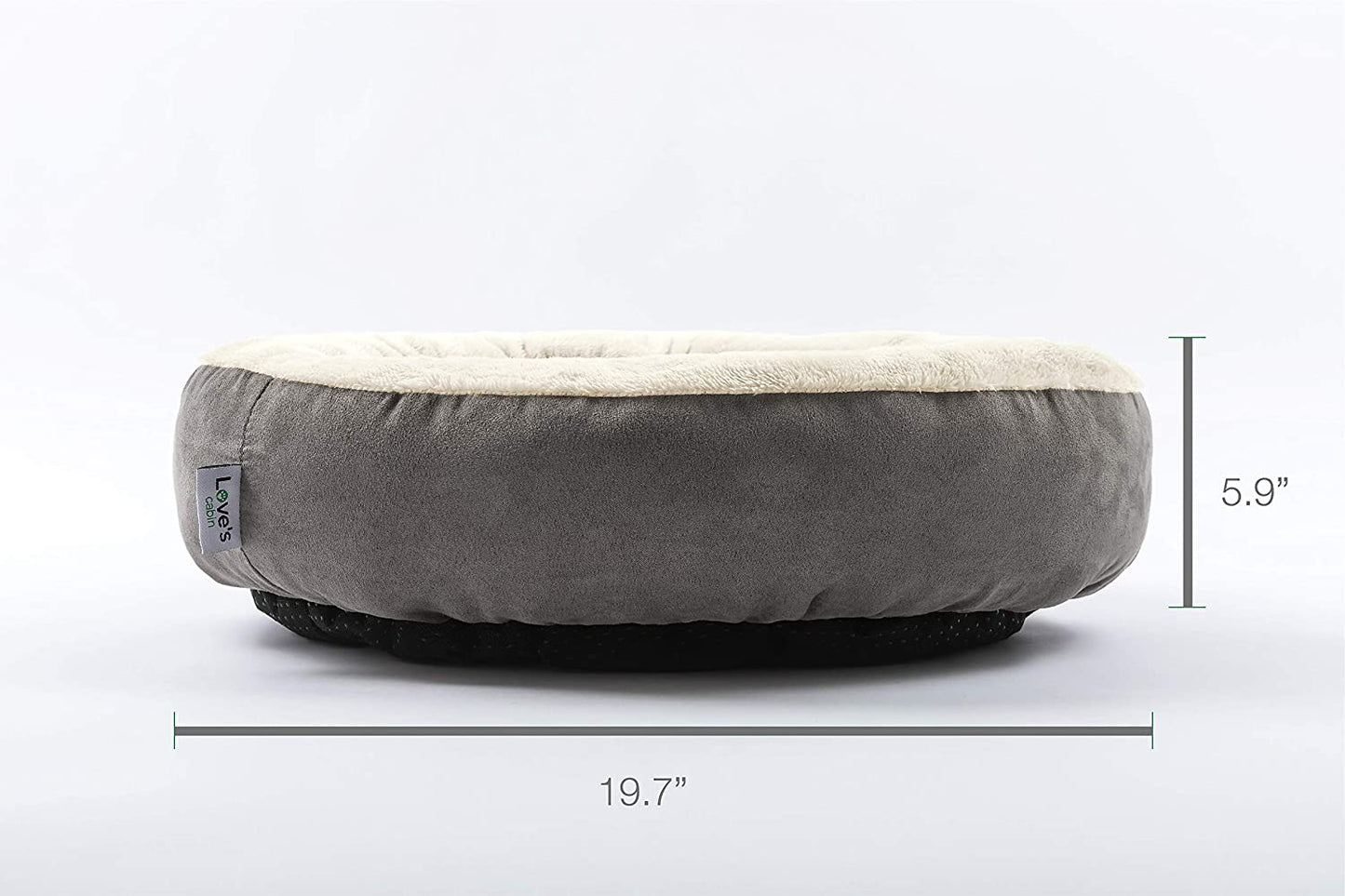 round Donut Cat and Dog Cushion Bed, 20In Pet Bed for Cats or Small Dogs, Anti-Slip & Water-Resistant Bottom, Super Soft Durable Fabric Pet Supplies, Machine Washable Luxury Cat & Dog Bed